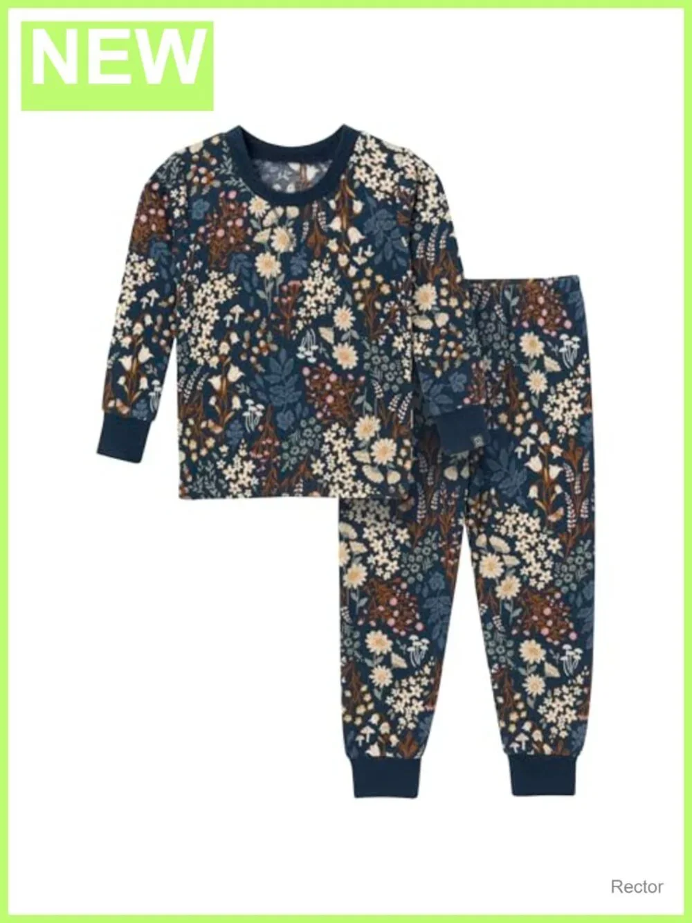 Toddler Hacci Snug Fit 2-Piece Pajama Set Long Sleeve Pull-On Sleepwear